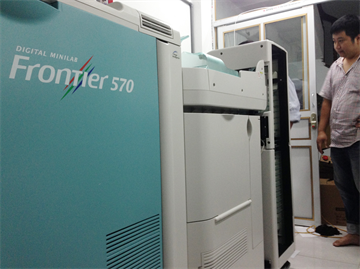 HÌNH ẢNH LẮP MÁY MINILAB FUJIFILM FRONTIER 570 TẠI TRUNG SƠN LAB - THÀNH PHỐ NINH BÌNH
